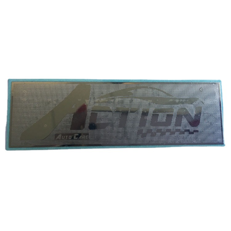 超薄金属电铸镍片标贴 分体自粘纯logo标签电镀皮具热压商标 深圳