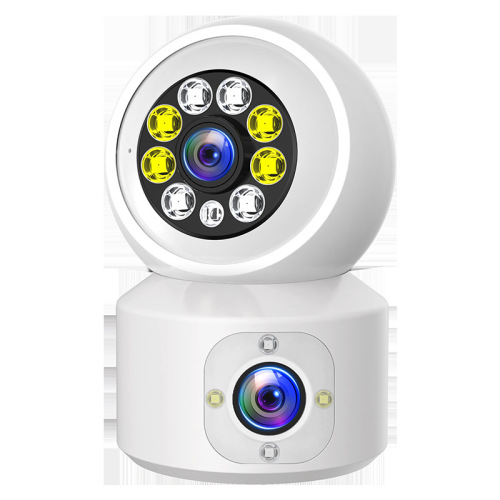 Dual-View Bullet WiFi Phone Remote Monitor Home Wireless Camera Dual-Camera Panoramic Dual-Head Pan-Tilt