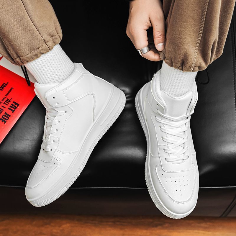 Automne et hiver haut de gamme version coréenne tendance sport 2024 nouvelle planche hommes décontracté polyvalent blanc chaussures hommes_voghion.com
