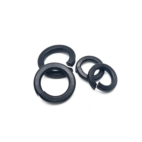 High strength black spring washer open type washer elastic washer gasket M3M4M5M6M8-M48 spring washer