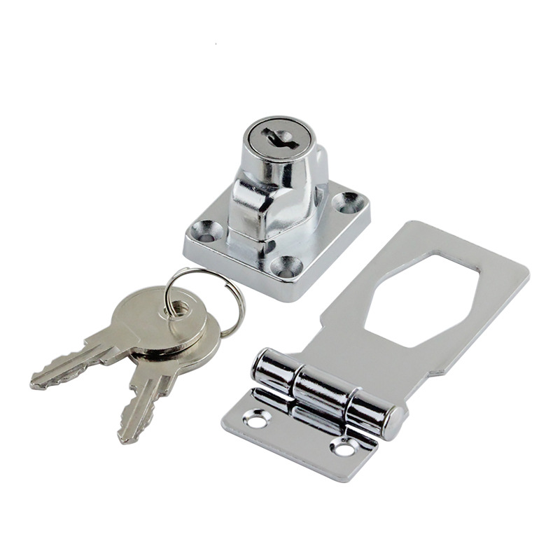 Cerradura del cajón cerradura sin agujeros cerradura de la puerta de la tarjeta cerradura de la puerta del gabinete cerradura colgante cerradura del congelador del Hogar Accesorios cerradura