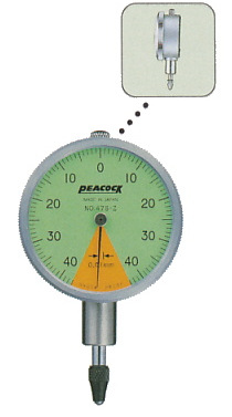 日本PEACOCK孔雀47SZ/57S杠杆百分表0.01MM百分表
