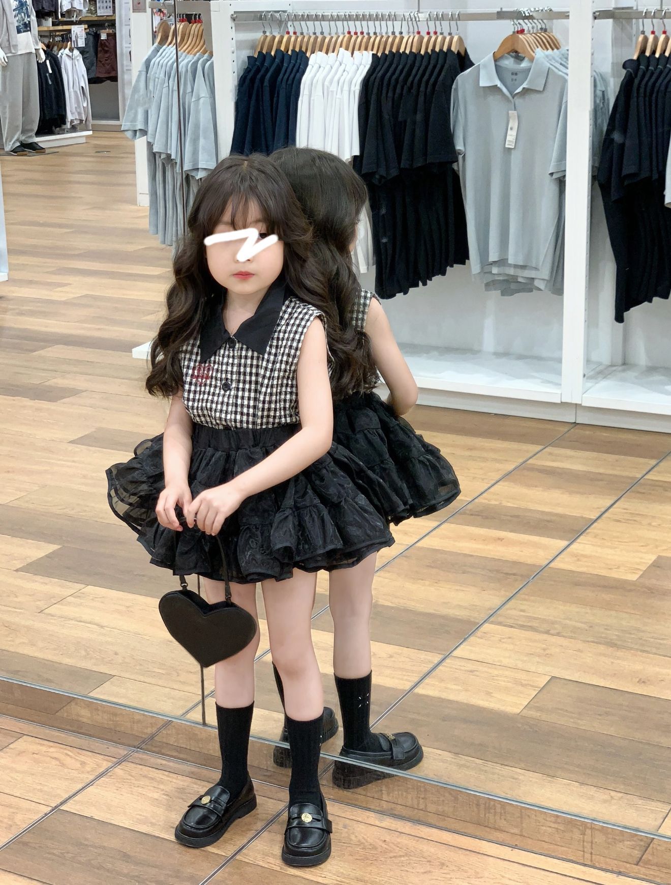 Conjunto de roupa para menina blusa sem mangas e saia tutu_voghion.com
