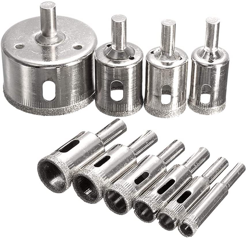 玻璃鑽頭套裝 修正器 金剛砂開孔器大理石瓷磚鑽頭玻璃開孔器套裝