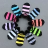 0320-25 Wide-striped female color socks