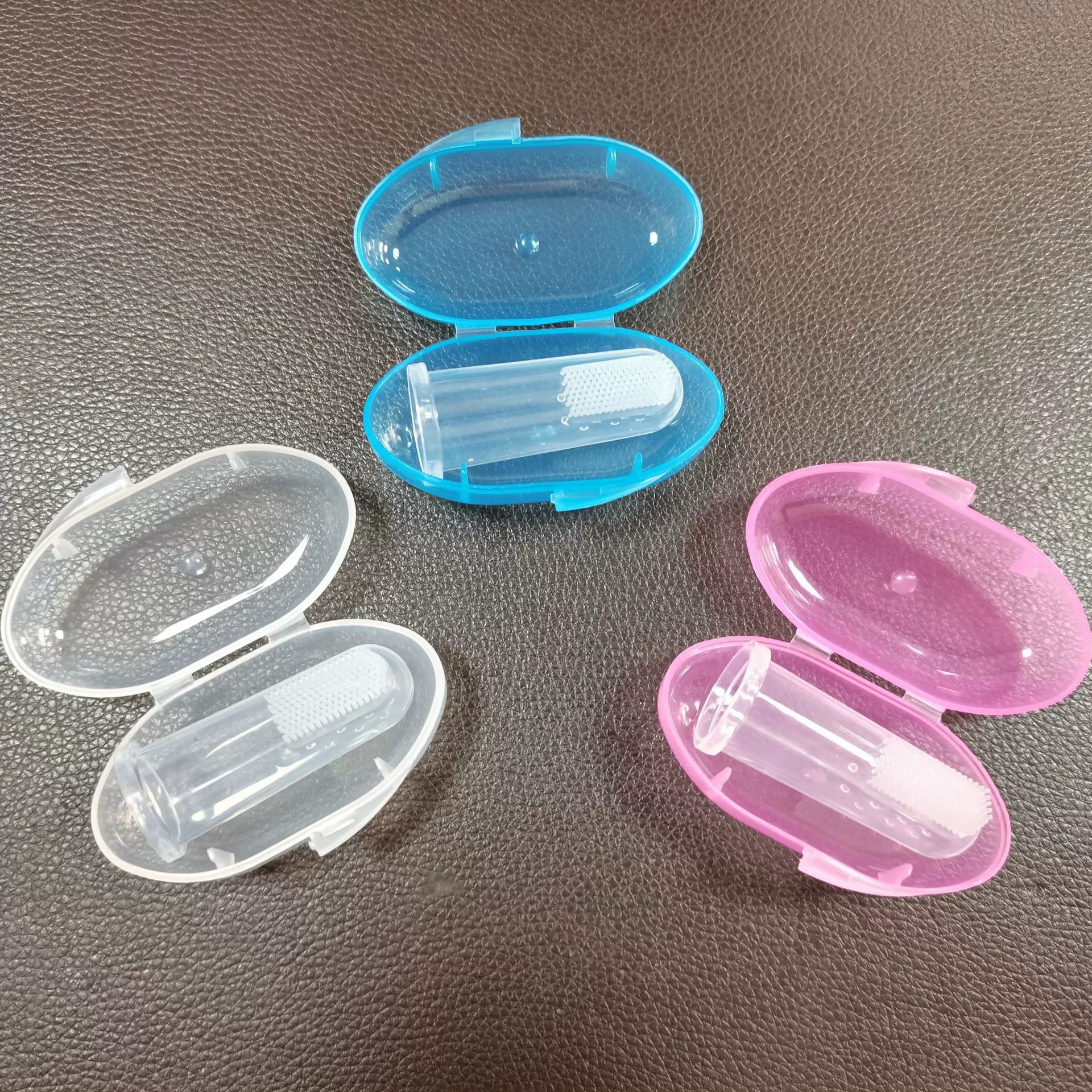 Набор детских пальцев Зубная щетка Силиконовая зубная щетка для молока Зубная щетка для пальцев Зубная щетка для детского языка Щетка для чистки в штучной упаковке