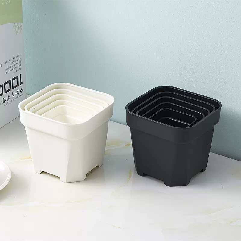 多规格特厚浅方盆家庭园艺塑料花盆方形磨砂多肉多肉类用田园风