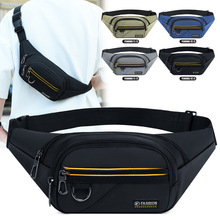 跨境腰包男户外运动登山斜挎包男士胸包手机包工地耐磨干活收银包