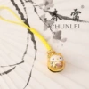 Золотой колокольчик maneki‑neko (с шнурком)