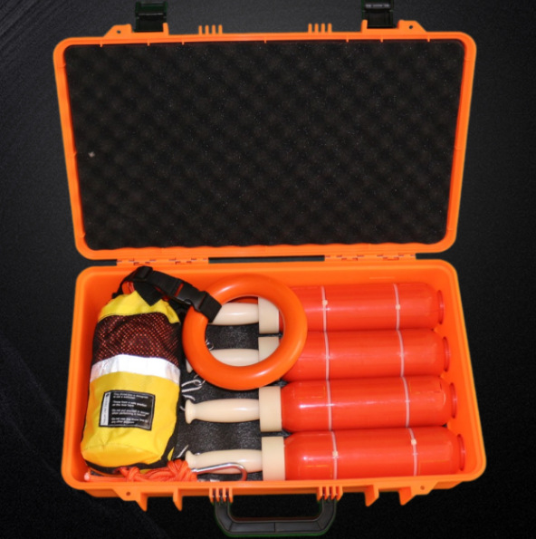 抛掷型充气救生圈手抛自动气胀水上安全圈空投防汛充气救生圈装备