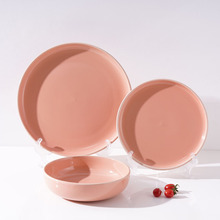 現代簡約炻瓷陶瓷餐具家用沙拉碗盤碟套裝外貿禮品