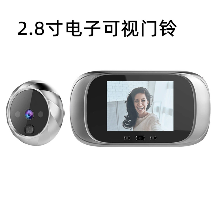 Домашний Противоугонный электронный кошачий глаз умный дверной звонок Камера Ночного Видения мониторинг безопасности с сухой аккумуляторной батареей