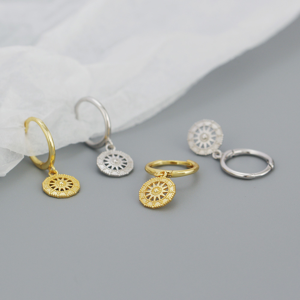 Fashion Sun Sterling Silver Earrings Plating 925 Silver Earrings