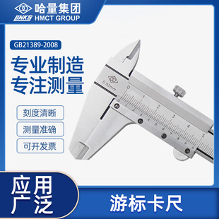 HALEO stainless steel mechanical vernier caliper high precision carbon steel 0-150-200-300-500-600-1000mm