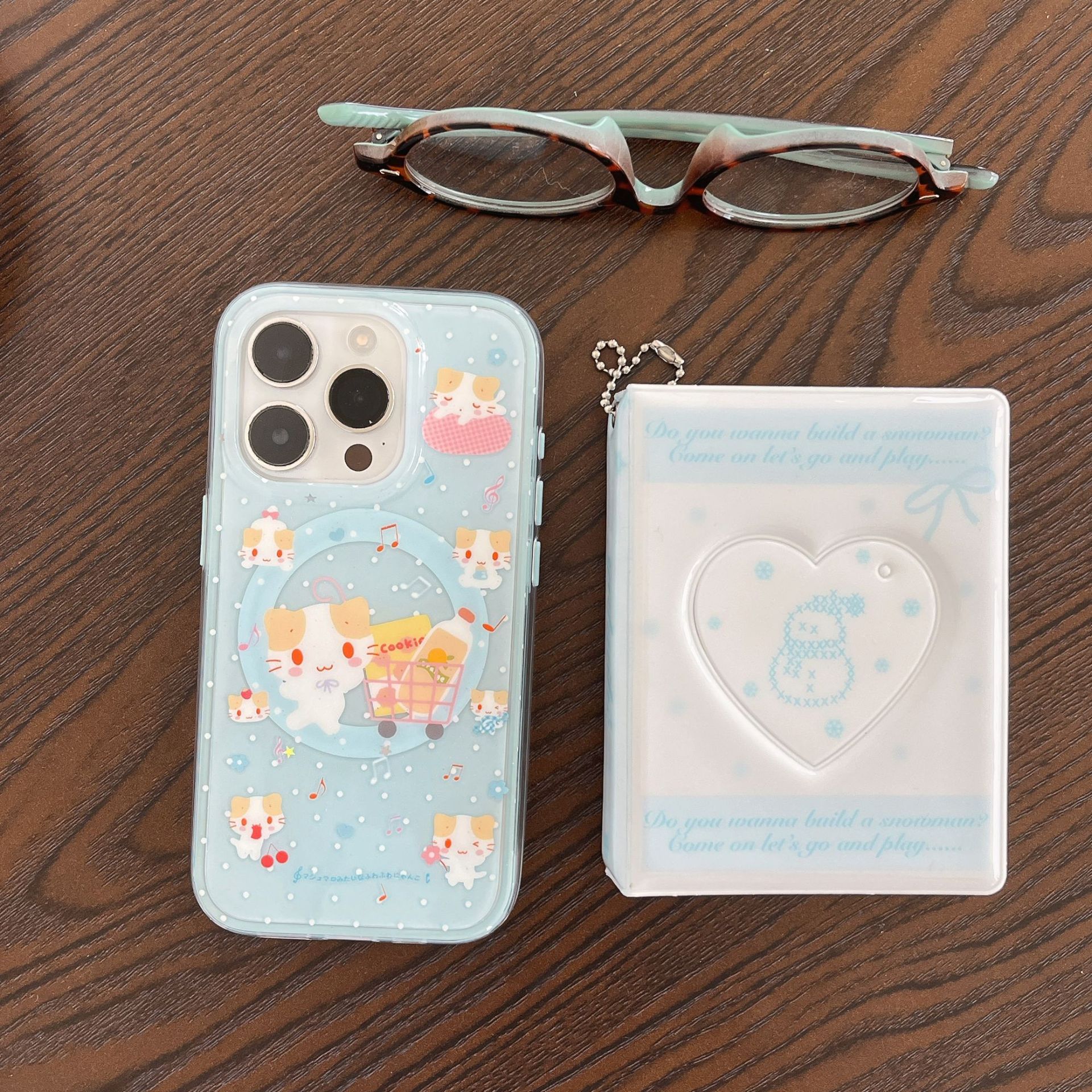 Divertido gato de algodón de azúcar de dibujos animados para Apple 16ProMax funda para teléfono móvil 15Pro nicho 14/13 nuevo 15PM