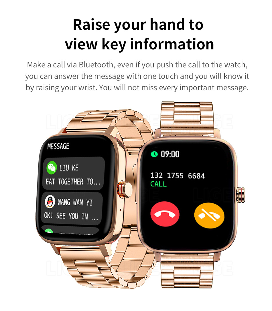 Unisex Smartwatch Mit Herzfrequenz- Und Schlafmonitor_voghion.com