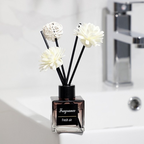 50ml square bottle fireless aromatherapy essential oil set air freshener room perfume toilet deodorizing room perfume