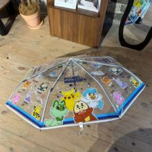 宝可梦儿童雨伞透明长柄女孩小学生全自动可爱高颜值卡通皮卡丘伞