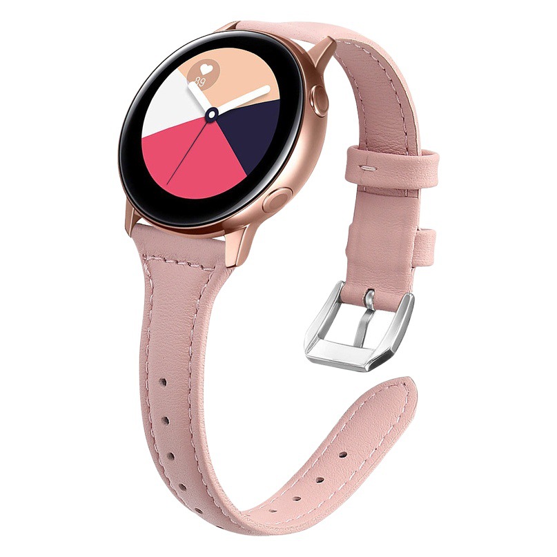 Adecuado para Samsung Galaxy reloj activo reloj inteligente primera capa de piel de vaca correa de cuero retráctil