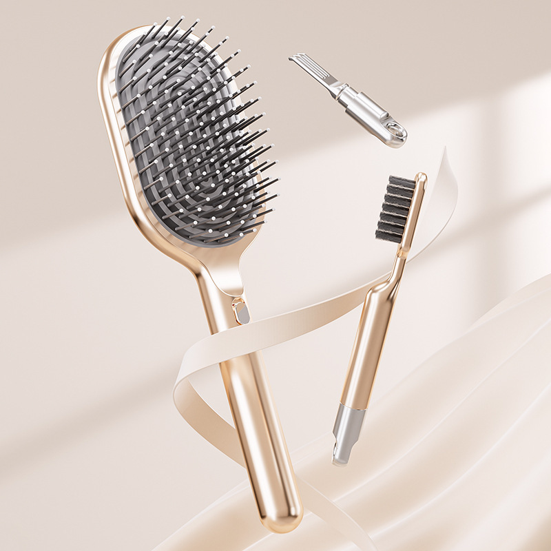 高級輸出スチールニードルエアクッションコーム、ふわふわハイヘッドトップコーム、ヘアスタイル専用ロングヘアマッサージエアバッグエアクッションコーム|undefined