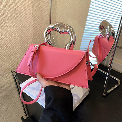  new cross-border personalized solid color shell bag fashion trend versatile portable shoulder crossbody women's bag