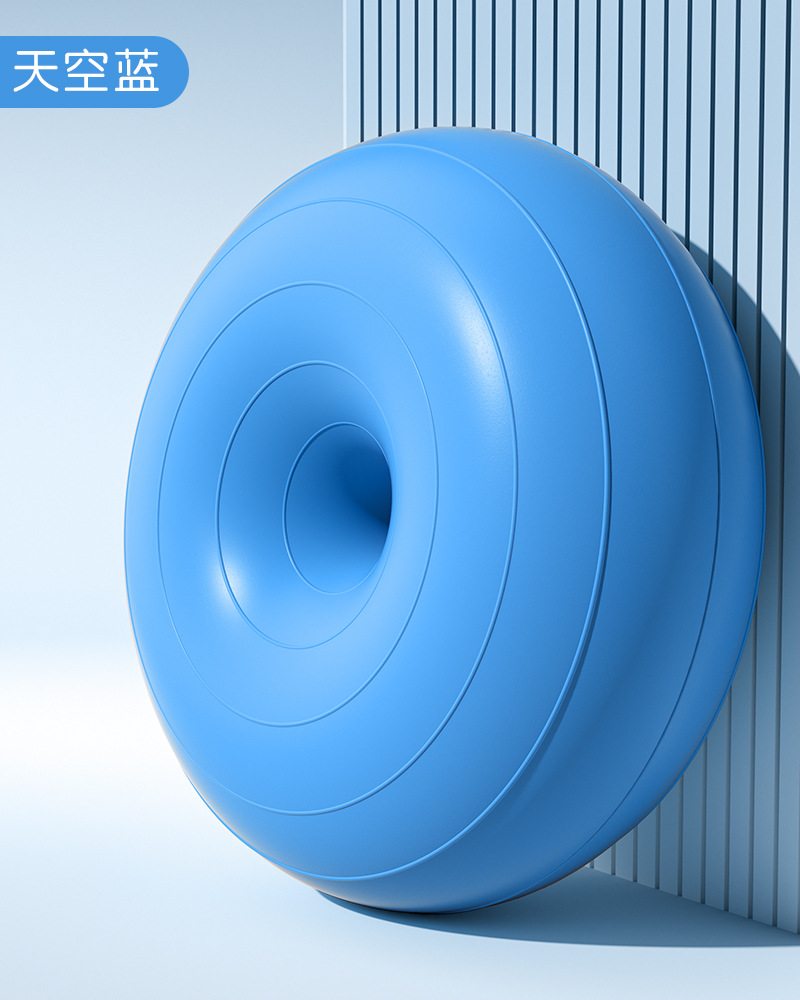 21 nueva Bola de yoga donut engrosado 55cm gran yoga Apple bola fitness casa en stock