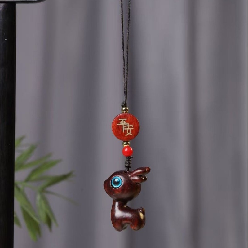 漂漆芭比小鹿手工编绳手机挂包包钥匙扣一路平安流苏萌鹿车载挂件|undefined