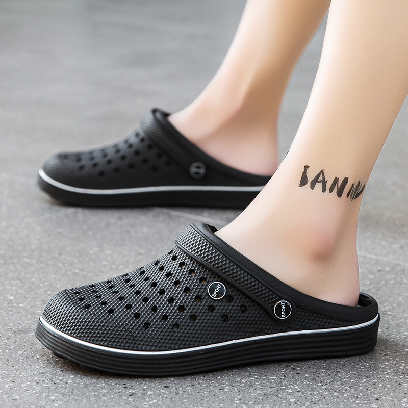 Cave Shoes Outwear Fashion Casual Beach Shoes Toe Heelless Dual-purpose Sandals Slippers Chef Safety Shoes Cave Shoes Outwear Fashion Casual Beach Shoes Toe Heelless Dual-purpose Sandals Slippers Chef Safety Shoes
