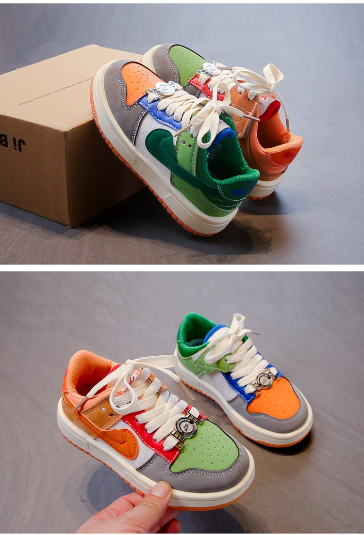 Ragazze 24 Autunno Nuovo Marchio Coreano Basso Bambini Tavola Mandarin Ducks Ragazzi Grandi Scarpe da Studente_voghion.com