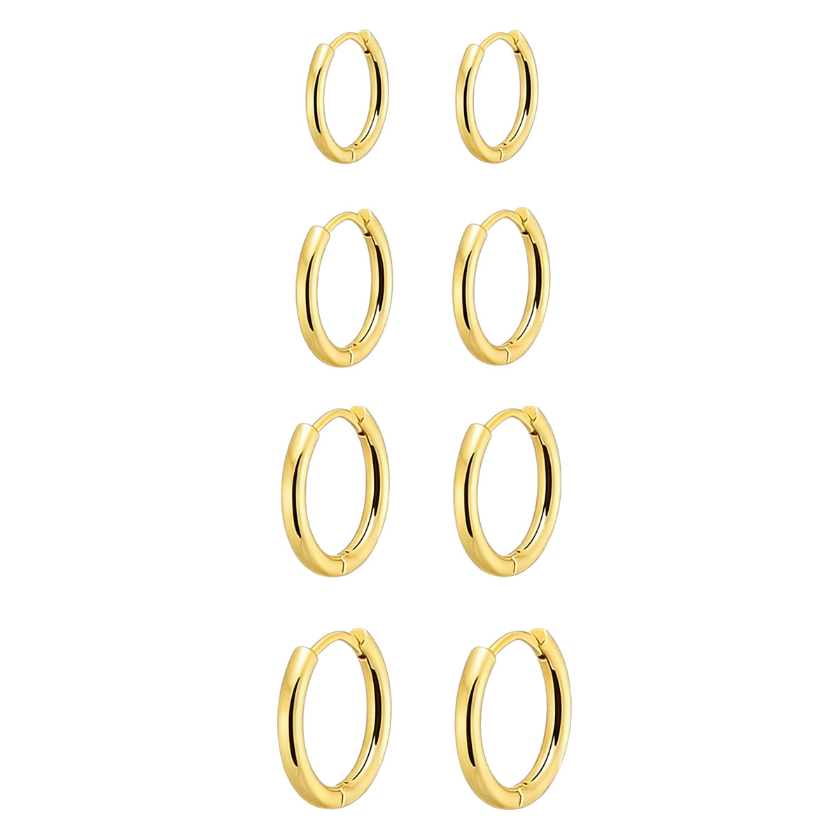 Dorado simple pernos redondos para mujeres nuevos pendientes de lujo ligero nicho de moda pernos de orejas de viaje circular pernos de orejas de alta calidad