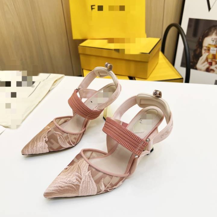 Mesh two-tone sexy high heels pointed-toe, wedding shoes low-cut with extremely high heels, genuine leather