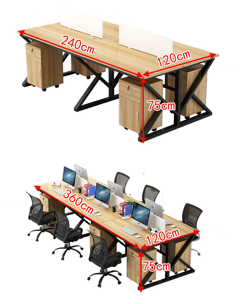 Wholesale of Star staff office desks, desks and chairs, four-person, six-person, double-person, single-person booths, workstations, and computer desks pic 23