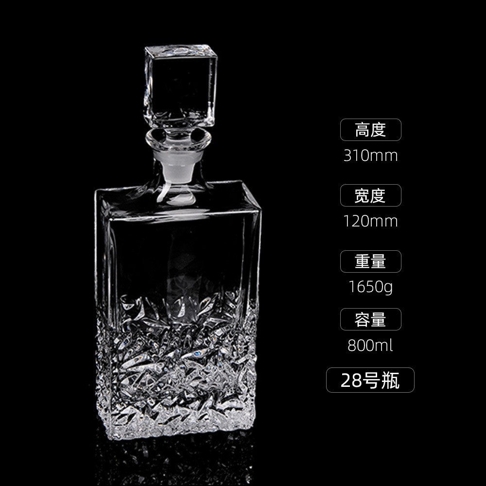 Botellas de vino de cristal transfronterizas directas de fábrica botellas de whisky europeas botellas de licores extranjeros botellas de vino blanco XO