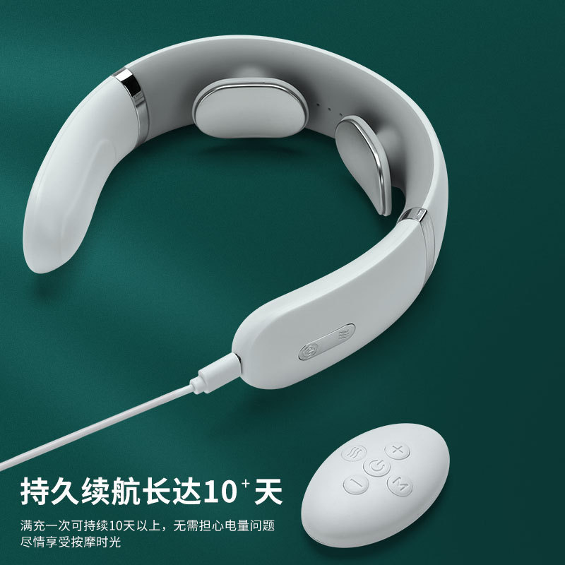 電動頚部マッサージ器プレゼントメーカー卸売り首多機能頚椎マッサージ器パルス加熱首保護器|undefined
