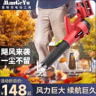 German High-Power Rechargeable Hair Dryer Powerful Lithium Battery Blower Dust Blower Storm Gun Foreign Trade Cross-Border Direct Supply