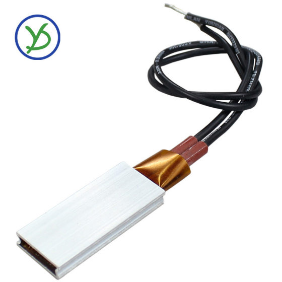 220V insulated ceramic PTC heating sheet constant temperature air electric heating plate aluminum shell heater 35*15mm