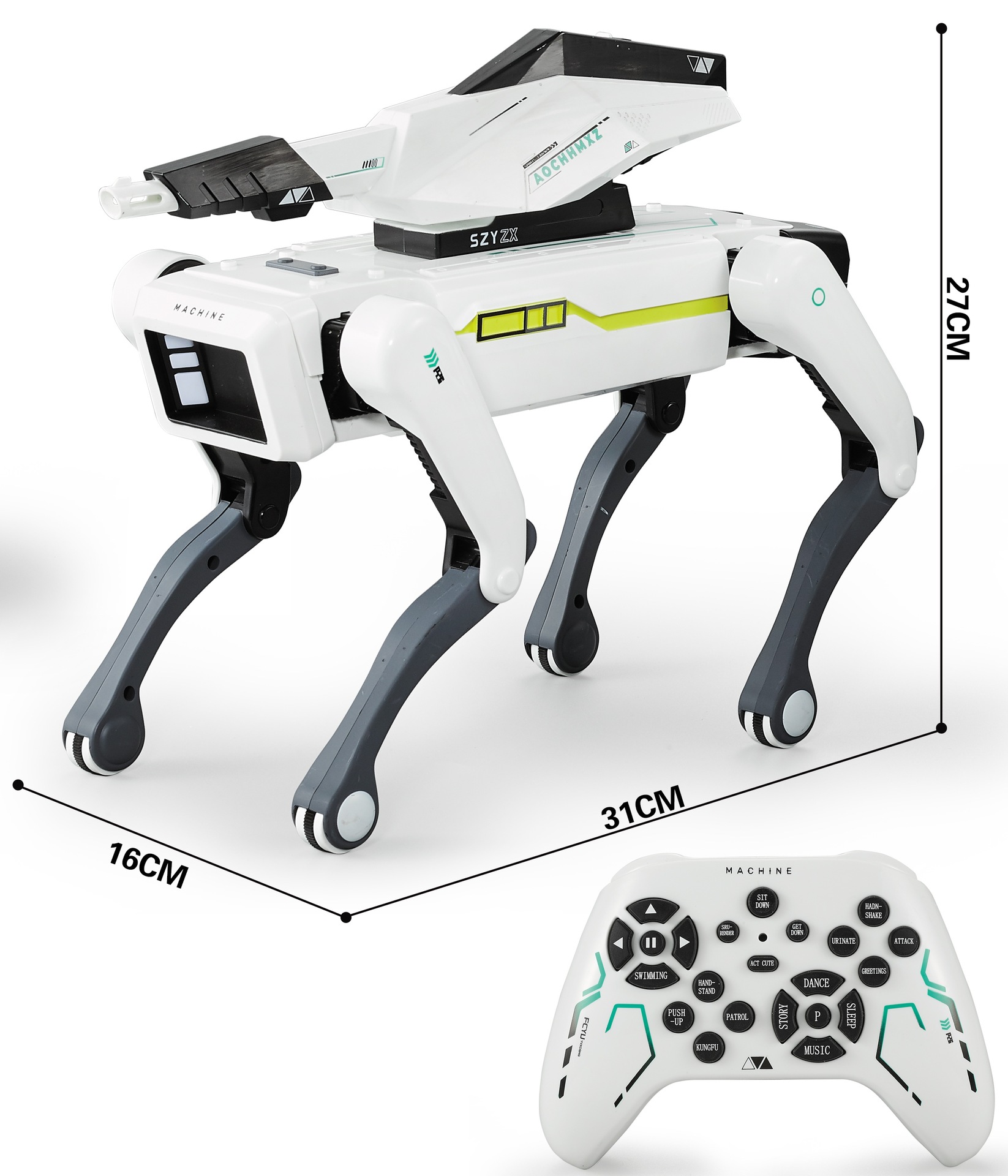 Exportación AI inteligente robot perro programación remota juguetes de voz interactiva tecnología infantil mascotas regalos