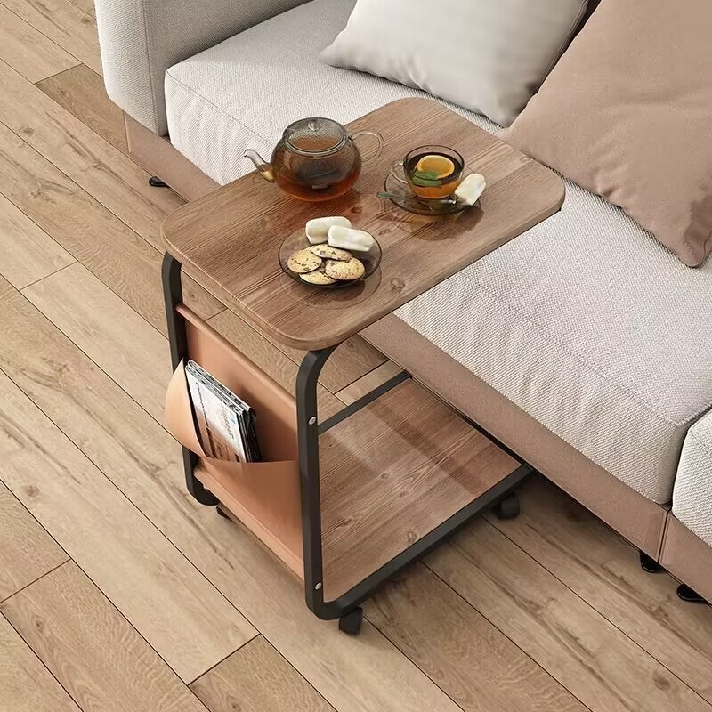 移動可能な小茶のいくつかの小戸型は輪の辺のいくつかの客間のソファーの家庭用の簡単な小さい机の寝室のベッドの辺のテーブルのキャビネットを持ちます。|undefined