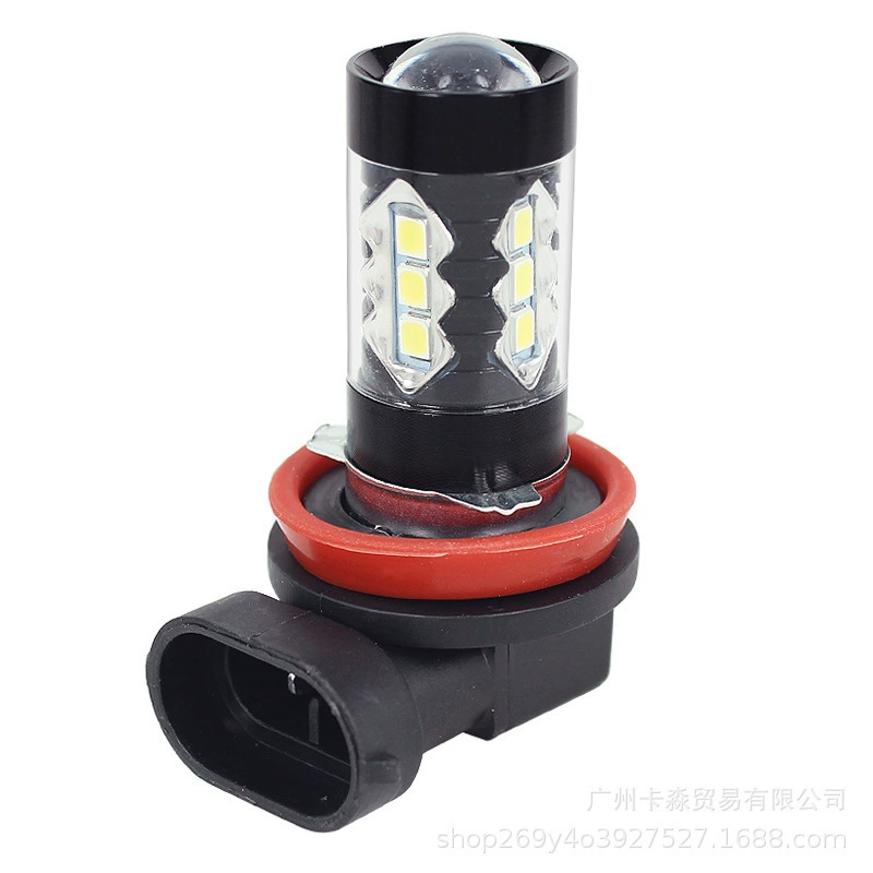 Переднее автомобильное освещение LED H8 3030 80W Mist свет черный алюминий H11 2835 16LED передняя фара подсветка против запотевания