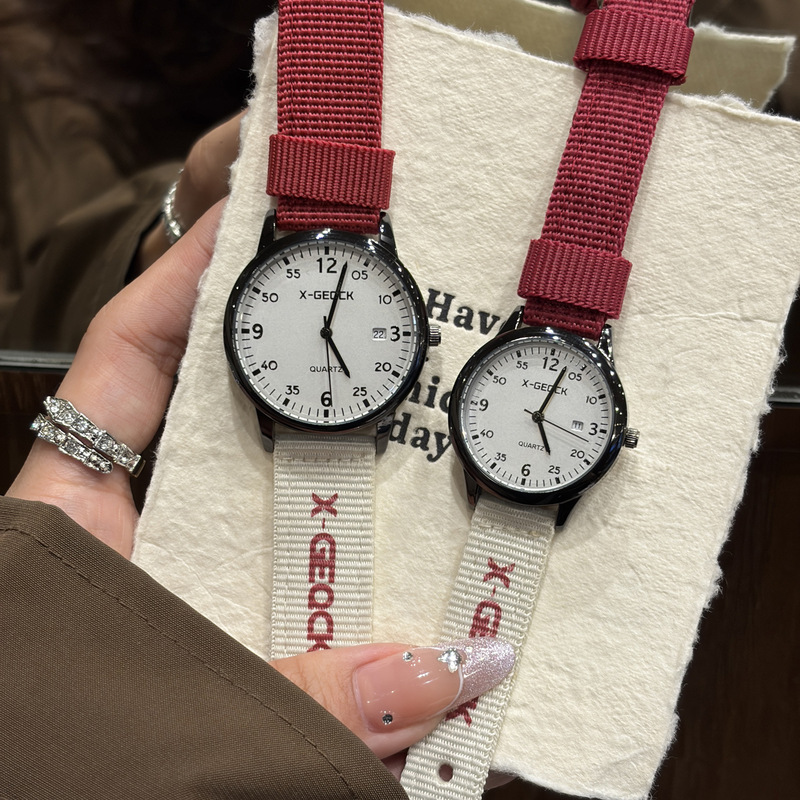 Factory Direct Sales Popular Model Men's and Women's Student Watches, Middle School Students' Exam Watches, Retro British Style, Fashionable, Trendy, Unique, Simple Factory Direct Sales Popular Model Men's and Women's Student Watches, Middle School Students' Exam Watches, Retro British Style, Fashionable, Trendy, Unique, Simple