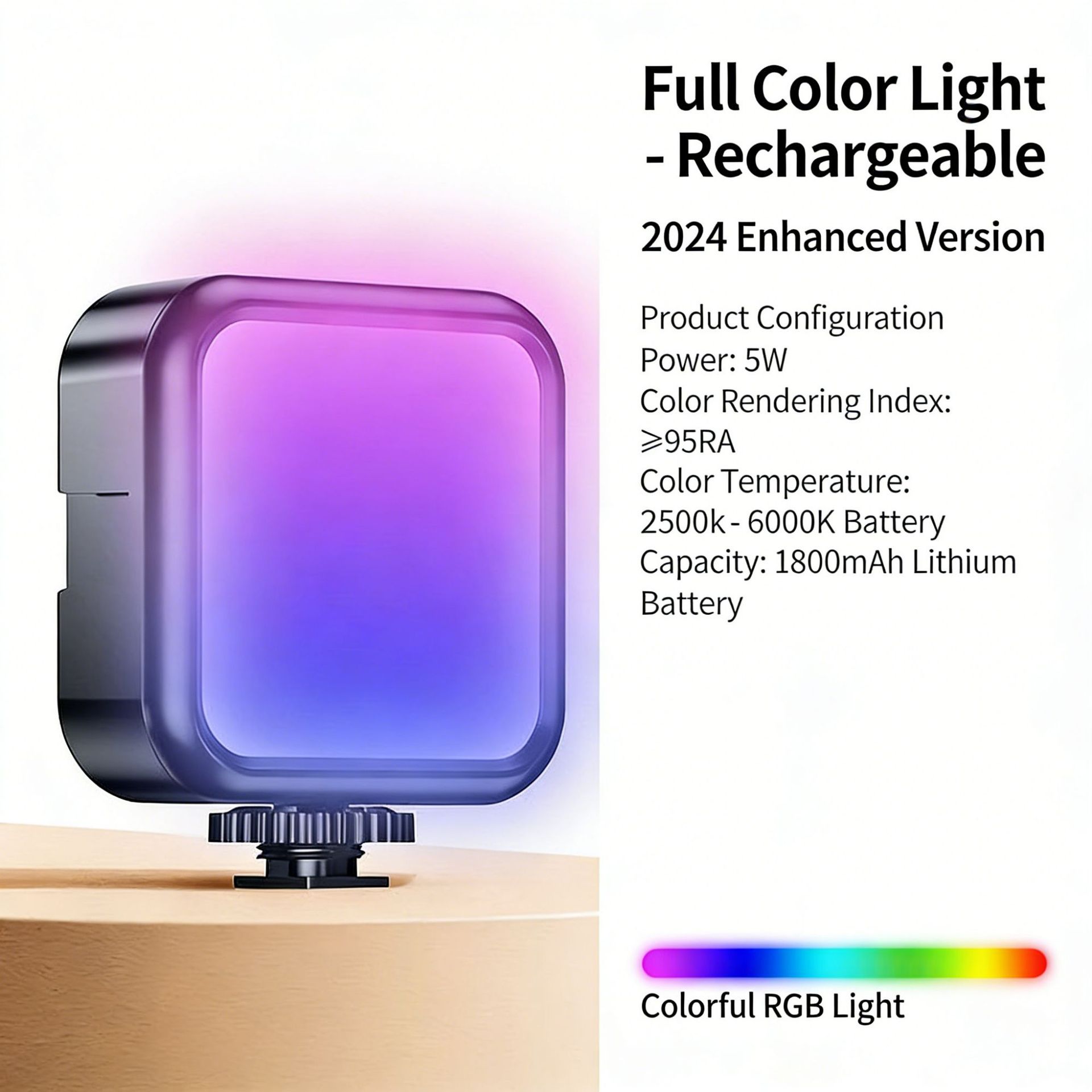 Lámpara de bolsillo mini portátil de tofu portátil de foto selfie fotográfica RGB iluminación de luz al aire libre image 17