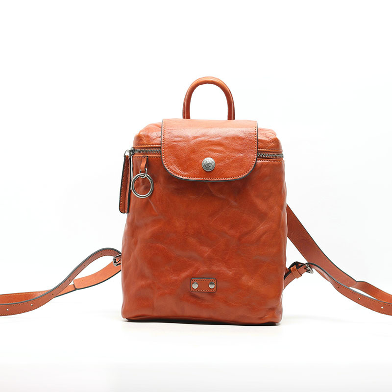 Small leather backpack