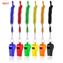 厂家现货批发彩色口哨 ABS玩具哨子 高音环保口哨 比赛助威口哨