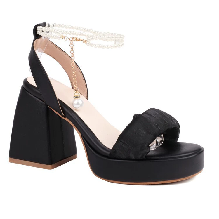 Sandals with a strap, European style, plus size