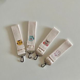 ins Korean Strong Velcro Strong and Cute Embroider Multi-functional Load-bearing Hanging Bag Universal Baby Stroller Hook