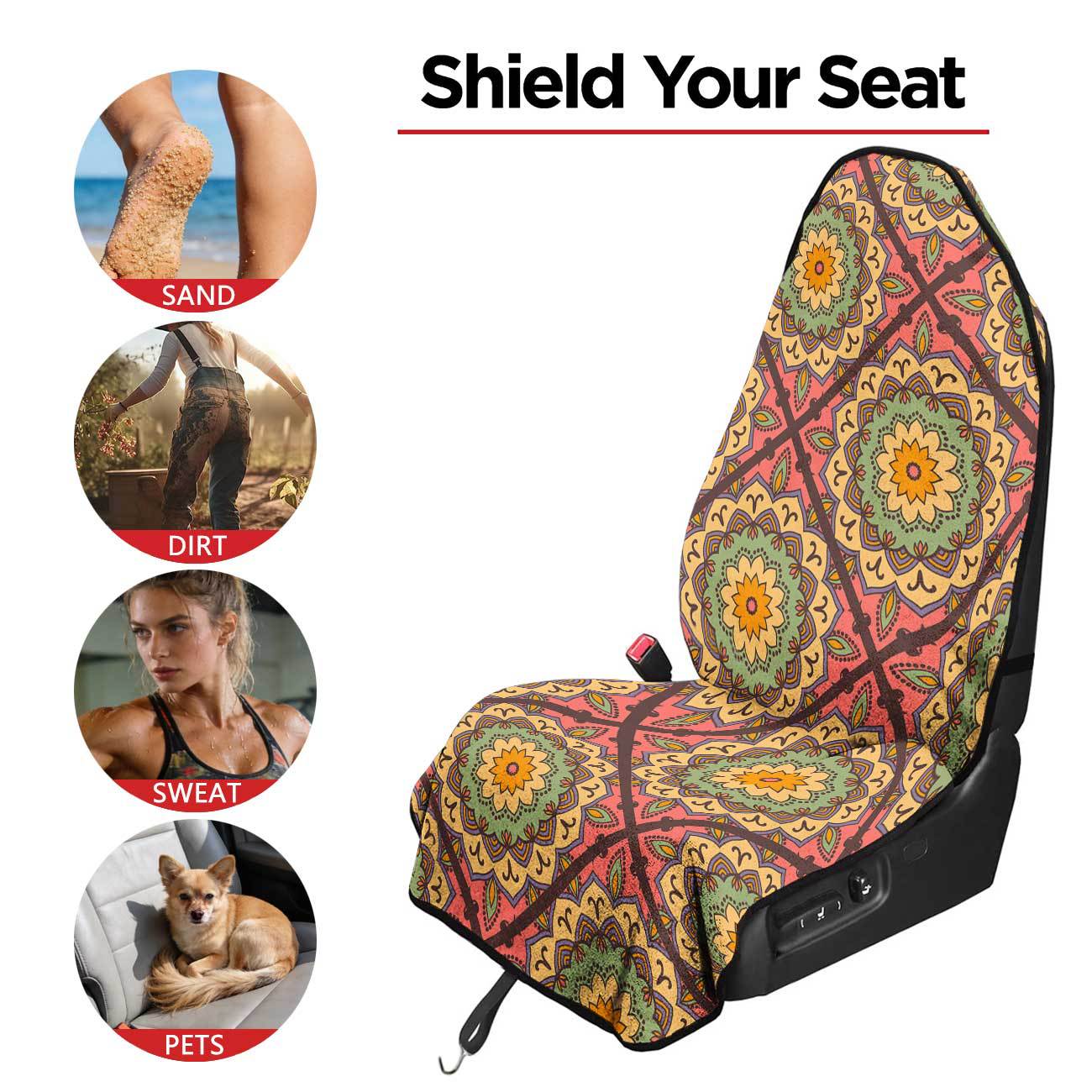 Car seat towel cover front seat protector suitable for gym and exercise, universal for all seasons, car use 76