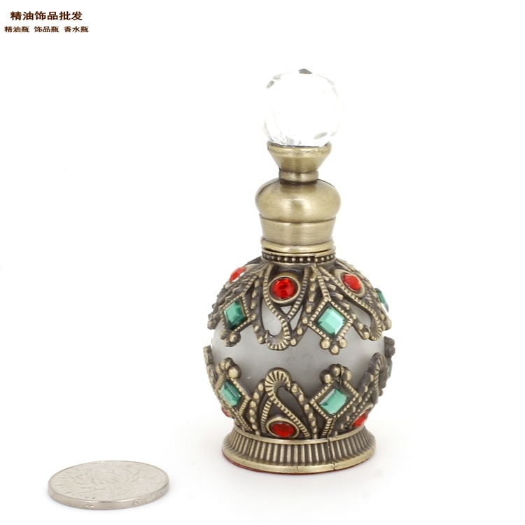 15ml; botella esférica de bronce 15ml; aleación