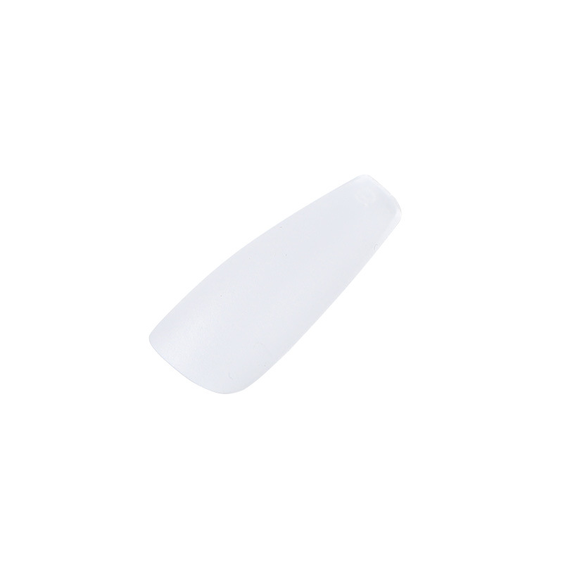 Clase de uñas de código de división sin grabar esmalte de manicuría especial de almendras largas uñas cortas para usar uñas transparentes sin marcas escalera larga media larga