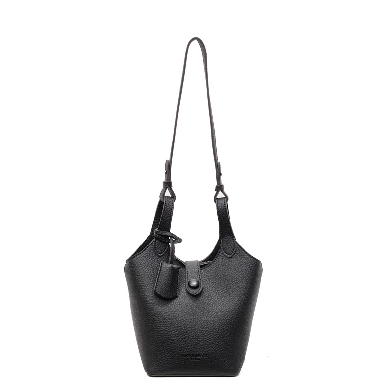 Bolso de canasta de verduras súper caliente transfronterizo femenino 2025 nuevo bolso de cubo de ocio simple moda bolso de hombro de todo fósforo