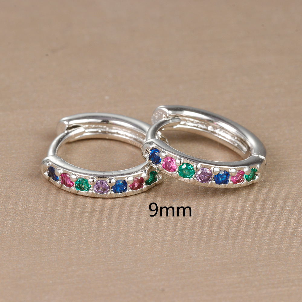 15g Weight Rhinestones Inlay Material Earrings Classification 1 Pair Quantity Daily Occasion Copper Material Geometric Pattern Women's Gender Plating, Inlay Design Simple Style Style 1 Pair Simple Style Geometric Plating Inlay Copper Rhinestones Earrings 10